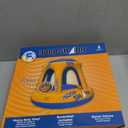 Swimming Pool Basketball Hoop Set by Hoop Shark - Orange/Blue - Inflatable Hoop with Ball - Perfect for Competitive Water Play and Trick Shots - Ultimate Summer Toy