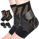 Ankle Guards,1 Pairs Ankle Brace for Women & Men,Ankle Compression Sleeve with Strap ,Volleyball Ankle Support Brace for Women & Men,foot support brace for pain,plantar fasciitis compression socks for women & Men
