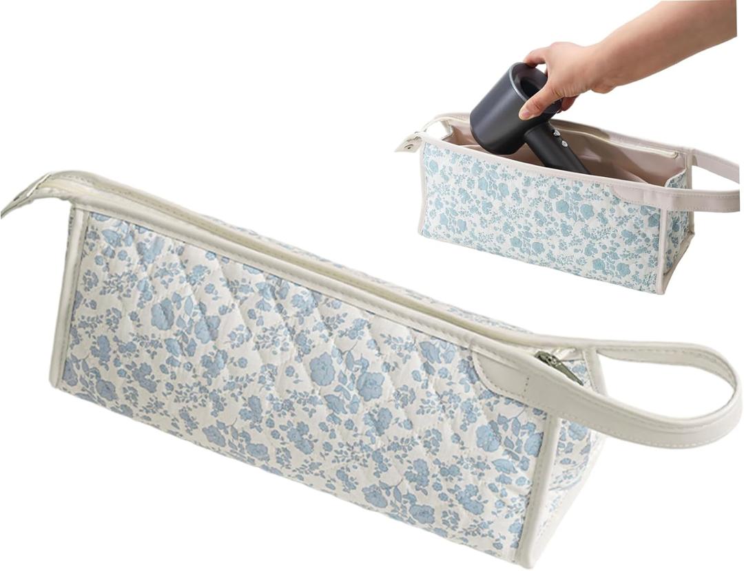 Curling Iron Travel Bag, Hair Tool Travel Bag Waterproof Hair Tool Portable Curling Iron Case with Handle for Flat Irons, Hairs Straighteners 13.4x4.3x7.5