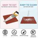 Plastic Interlocking Deck Tiles 12 Pack, 12"x12" Waterproof Patio Flooring, Weather Resistant Outdoor Deck Tiles for Balcony, Porch, Backyard, Brick Red