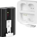 Hiweld Replacement for Ring Battery,6040mAh Ring Camera Battery with Charger Station, Ring Doorbell Battery Compatible with Ring-Video Doorbell 2/3/3plus/4,Stick Up Cam and Spotlight Cam