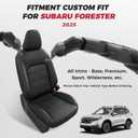 FREESOO Custom Seat Covers for Subaru Forester 2025, Black
