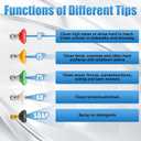 Tool Daily Original Soap Foam Cannon for Pressure Washer, 20 Pack Foaming Car Wash Soap, 5 Power Washer Nozzle Tips, 1/4 Inch Quick Connect