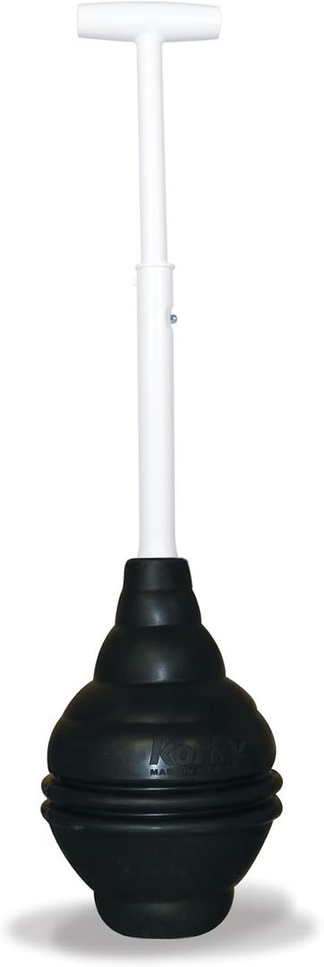 Korky BeehiveMAX Heavy Duty Toilet Plunger - Seals All Bowl Shapes Powerful Clog Removal, 1 Count
