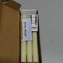 Homemory 6 Pcs Flameless Taper Candles with Remote, Timer, Dimmer, Ivory Battery Operated CandleSticks with Flickering Light, Plastic Led Window Candles, 9.6 Inches for Halloween Christmas Decoration