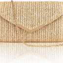 Larcenciel Clutch Purse for Women, Trendy Envelope Evening Handbag Party Bag & Chain for Wedding Prom Cocktail Night Vacation