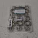 Titanker Shower Curtain Hooks Rings, Rust Resistant Metal Double Glide Shower Hooks Rings for Bathroom Shower Rods Curtains, Set of 24 Hooks - Nickel