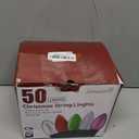 Minetom Vintage C9 LED Christmas Lights Outdoor Warm White, 50 Feet C9 String Lights for Christmas Tree Roofline Holiday Party Indoor Outdoor Garden Patio Backyard Cafe Xmas Decoration, Green Wire