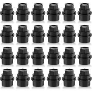 AUTOKAY 15646250 Wheel Lug Nut Cap Covers Thread Fits for Chevrolet Astro Colorado Avalanche Express Silverado Suburban for Cadillac Escalade for GMC Safari Savana Yukon - Pack of 24
