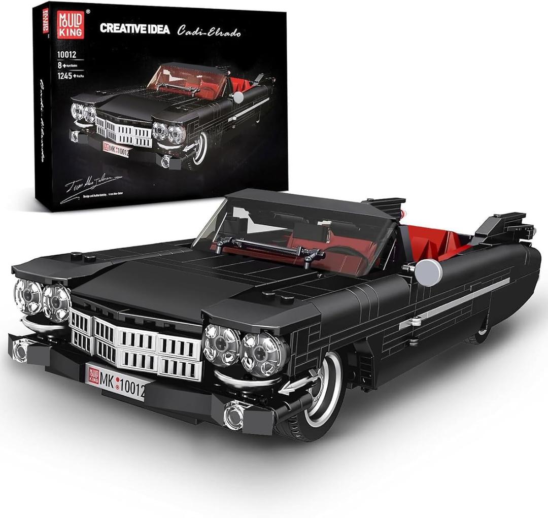 Mould King Sports Car Building Block Kits, MOC Racing Model Building Sets, Convertible Gifts for Kids Age 8+/Adults Collections Enthusiasts - 1,245 Pieces