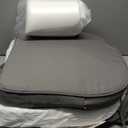 Favoyard Outdoor Chair Cushions 17"x16"x2" Set of 4 Waterproof Seat Cushion for Patio Furniture with 3Year Fade Resistant Removable Cover Attach Straps Hidden Zipper Round Corner for Yard Garden