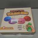 Dumpling Squishy 4 Pack, Dumpling Squishies Fidget Sensory Toys, Colorful Dumplings Stress Balls for Anxiety Relief, Bao Bun Squishy for Kids Adults Presents