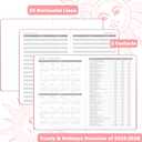 Planner 2026-2027 - Academic Planner 2026-2027, July 2026 - June 2027, 5.75" x 8.25", 2026-27 Weekly and Monthly Planner, Faux Leather planner 26-27 with Back Pocket & 40 Notes Pages - Rose Gold