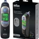 Braun ThermoScan 7 Digital Ear Thermometer for Adults, Babies & Infants, Age-Adjusted Fever Guidance, (Black)
