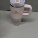 STANLEY Quencher H2.0 Tumbler with Handle and Straw 14 oz | Flowstate 3-Position Lid | Cup Holder Compatible for Travel | Insulated Stainless Steel Cup | BPA-Free | Rose Quartz 2.0