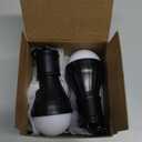 LED Camping Tent Lantern, Portable Outdoor Waterproof Emergency Light Bulb, Battery Powered with Clip Hook, Super Bright, for Hiking, Party，Camping, Fishing, Power Failure (4 Packs, Black )