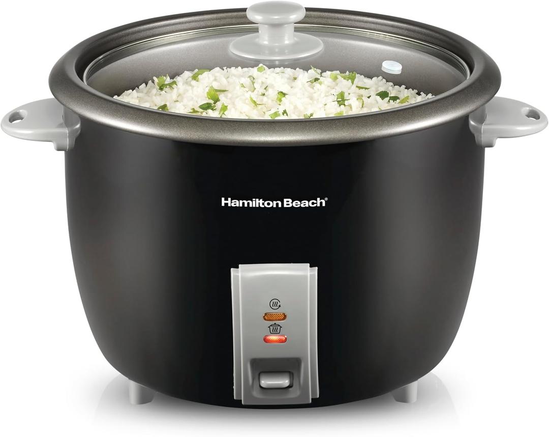 Hamilton Beach Rice Cooker & Food Steamer, 30 Cups Cooked, 15 Cups Uncooked