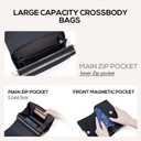 Roulens Small Crossbody Bag for Women,Cell Phone Purse Women's Shoulder Handbags Wallet Purse with Credit Card Slots