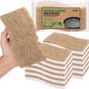 AIDEA XL Sponges Kitchen, 12Count, Non-Scratch Dish Sponges, Large Natural Sponge for Non Stick Cookware, Cellulose Cleaning Sponge for Dishes, Bathroom, Household (Brown-extra Large)