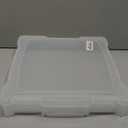 ArtBin 6913AB Portable Art & Craft Organizer with Handle, Holds Up to 12" x 12" Paper, [1] Plastic Storage Case, Clear