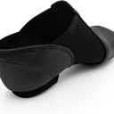 Capezio Women's E Series Jazz Slip-on Shoe – Comfortable Soft Leather with Neoprene Arch Support for Quick Changes, Non-Slip Sole, Lightweight Design, Size 3.5 M, Black