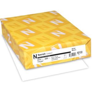 Neenah White Cardstock, 65 lb. 8.5" x 11", 235 Sheets, Thick and Durable Card Stock for Invitations, Business cards, crafts and printing