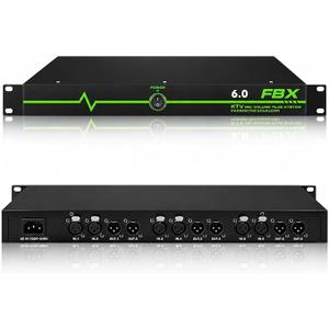Professional Feedback Suppressor, Feedback Eliminator, Microphone Anti-Howling Audio Processor for Performance Stage KTV Conference Music Room (6 in 6 out)