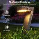 WdtPro Solar Lights Outdoor Pathway Lights, 6 Pack Upgraded Bright LED Outdoor Solar Light for Outside, IP65 Waterproof Solar Garden Light for Yard, Driveway, Walkway, Landscape, Patio Decor