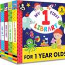 Madame Curies My 1 Year Old Library Set of 5 | Baby Toys, for Ages 12-18-24 Months | Best Toddler Board Books | Birthday Gift Ideas for Newborn Girl & Boy, Infant Toys
