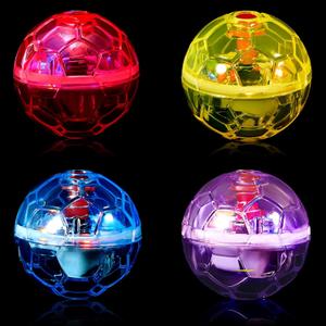 Frienda 4 Pieces Ghost Hunting Cat Ball Motion Light up Cat Balls LED Motion Activated Pet Ball Motion Light up Interactive Toys Pet Glowing Mini Running Exercise Ball Toys(Bright Color)