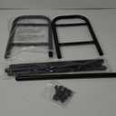 Gonfoam 2-Tier Expandable Shoe Rack,Adjustable Shoe Shelf Storage Organizer Heavy Duty Metal Free Standing Shoe Rack for Entryway Closet Doorway (Black)