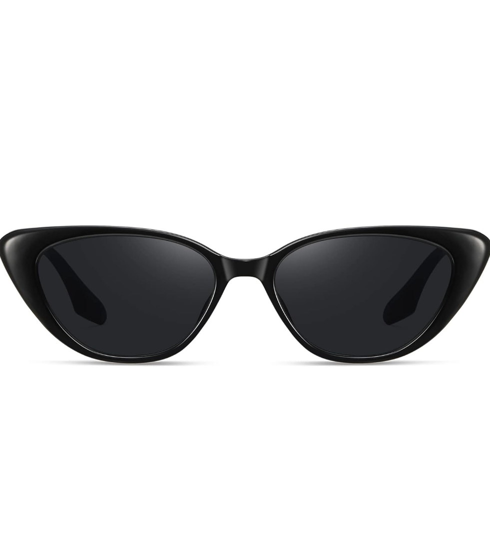 Retro Vintage Narrow Cat Eye Sunglasses for Women 90s Small Chic Style Trendy Sunnies UV400 Protection FZN7514