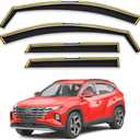 in-Channel Window Rain Guards Fit for Hyundai Tucson 2022 2024 2023 2025 Extra Durable Window Deflectors Window Visors Vent Shades Vent Visors Car Accessories-4 pcs Q24
