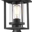 Outdoor Post Light, Exterior Post Lantern Lamps, Pathway Post Lighting Fixture, Post Lights Fixture in Black Finish with Clear Glass Shade for Garden, Backyard, Patio, Lawn, Driveway, VAN-P