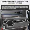 12472876 Front Driver & Passenger Side Door Armrest Handle for 1999-2006 Chevy Suburban Silverado Sierra Tahoe Avalanche Escalade & GMC Yukon, Front Left & Right Door Arm Rest with Handle, Light Gray