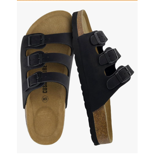 CUSHIONAIRE Women's Lela Cork footbed Sandal with +Comfort Size 32