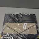 IvyRobes PU Leather Sheet Music Folder, 12.5" x 10" Choir Folder with Elastic String & Hand Strap,10 Pockets Fits 8.5" x 11", A4, 9" x 12" Sheets for Piano,Choral & Music Performance Black