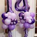 Balloon Numbers Zero 40 Inch Big 0 Purple Balloon Numbers for Birthday Decoration, Baloon for 10 20 30 40 100 2026 Graduation Decor Wedding Anniversaries Party