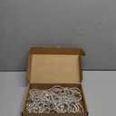 Highergo 12 Pcs Rhinestone Christmas Bows Ornaments Sparkly Glitter Bow Christmas Tree Ornaments for Xmas Wreath Garland Fireplace Home Decorations(Classic Style,Silver)