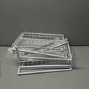 REALINN Under Sink Organizer, Pull Out Cabinet Organizer 2 Tier Slide Out Sink Shelf Cabinet Storage Shelves, Storage for Kitchen Bathroom, White, 2 Pack