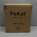 PoKat 23" Modern Ceramic Table Lamp Set of 2 for Living Room White Desk Lamps for Bedroom Farmhouse Bedside Nightstand Bedside Lamp End Table Lamps Beige