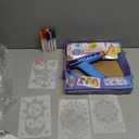 Crayola Marker Airbrush Spray Art Kit, Battery-Powered Sprayer with 8 Washable Markers & 5 Stencils, DIY Craft Set, Ages 6+