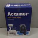 Acquaer 1/4 HP Automatic Swimming Pool Cover Pump, 2250 GPH Submersible Sump Pump with 3/4 Check Valve Adapter & 25ft Power Cord, Water Removal for Pool, Hot Tubs, Rooftops, Water Beds and more
