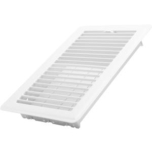 Howeall 6x10 Inch Floor Register - Heavy Duty Steel Walkable Floor Vents - Easy Adjust Air Supply Lever - Vent Covers for Home (White)
