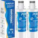 PUREPLUS 9980 Replacement for LG LT1000P Kenmore ADQ747935, LT1000, LT1000PC, MDJ64844601, ADQ74793501, ADQ74793502, LMXS28626S, LMXS30796S, Refrigerator Water Filter, Model: RWF4700AC, 2Pack