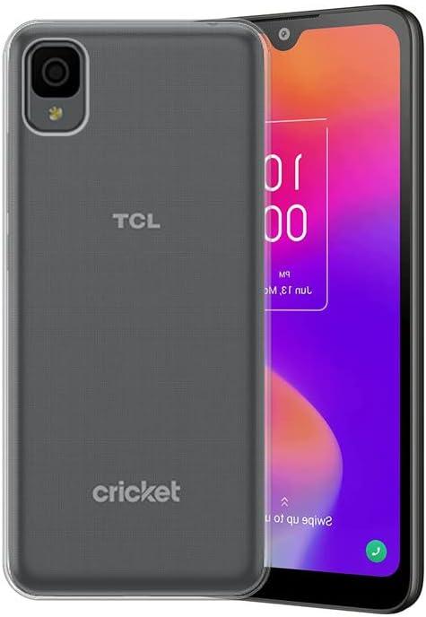 AWEICASE Case for TCL 30 Z, Transparent Silicone Silky-Soft Flexible Touch Full-Body Protective Case Shockproof Bumper Protection Cover (Clear)