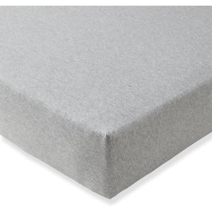 Burt's Bees Baby Essential Organic Cotton Fitted Crib Sheet, Breathable for Boy Girl Standard Crib & Toddler Mattresses (1-Pack, Heather Grey)