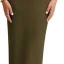 PRETTYGARDEN Women's Off The Shoulder Maxi Dresses 2025 Summer Formal Elegant Cocktail Party Wedding Guest Long Dress (Medium, Army Green)