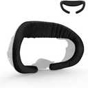 UPOK Ice Silk Face Pad Cushion Compatible with AMVR Facial Interface - Breathable Facial Pad Replacement Comfort Accessories for Meta/Oculus Quest 3 (Black, 0.63 inch)