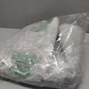 Washable Oriental Area Rug - 9ft Round Rugs for Living Room Soft Carpet for Bedroom Waterproof Floral Distressed Indoor Stain Resistant Non-Shedding Floor Carpets (Green, 9ft-Round)